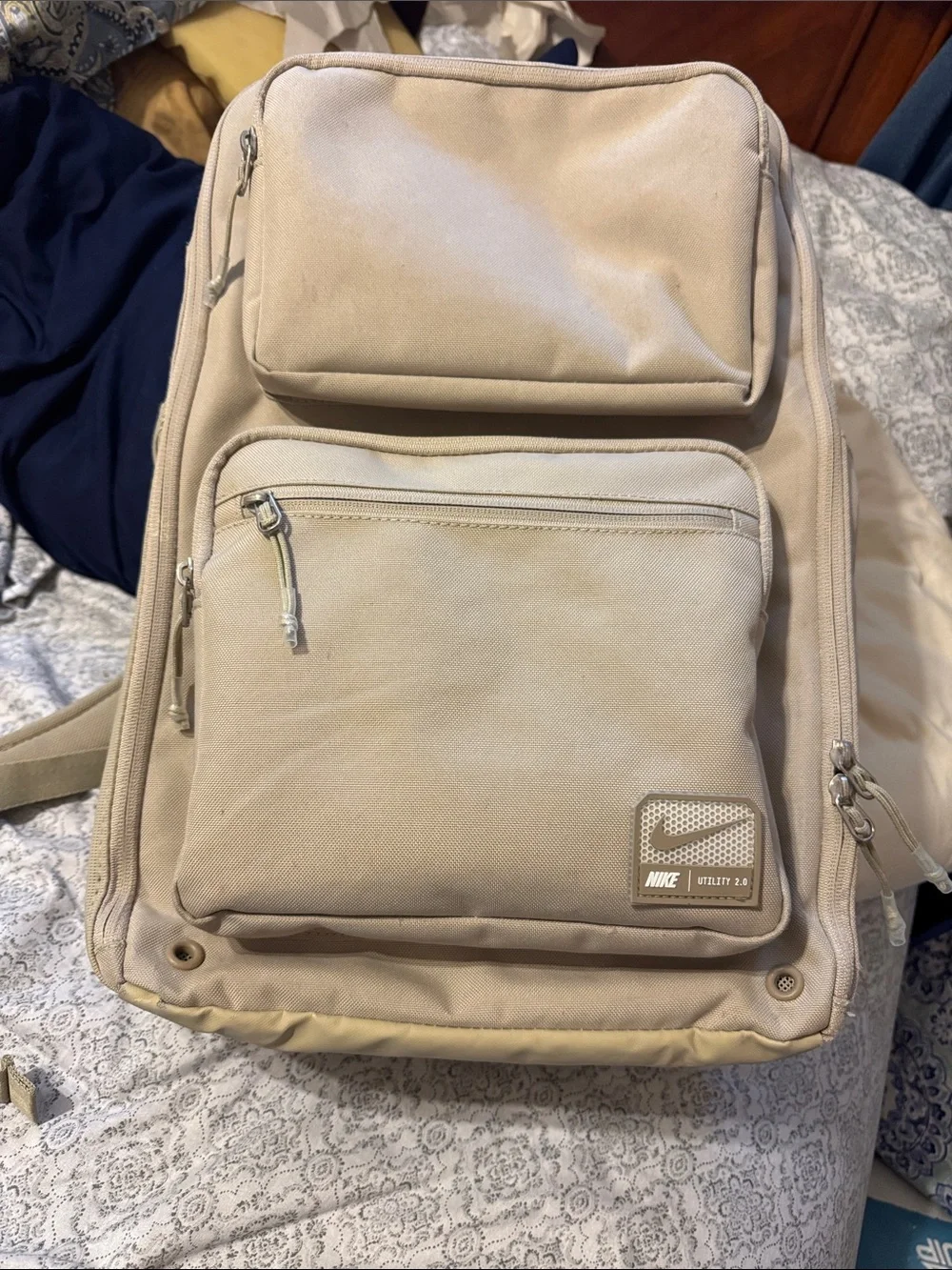 NIKE BEIGE BACKPACK